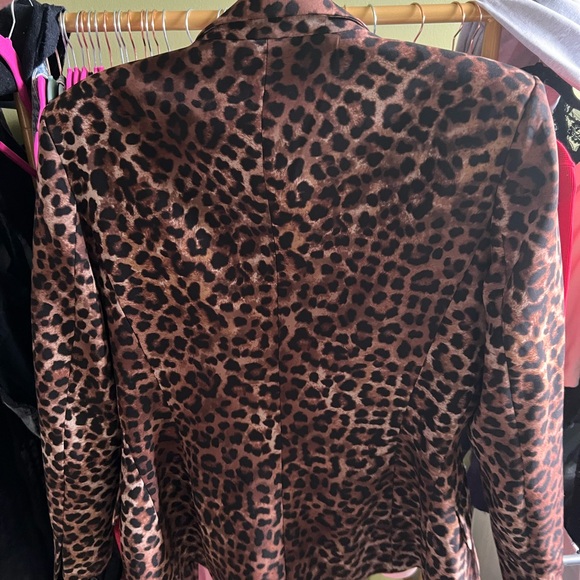 Zara Brown Leopard Print Blazer and pants suit - Picture 4 of 7